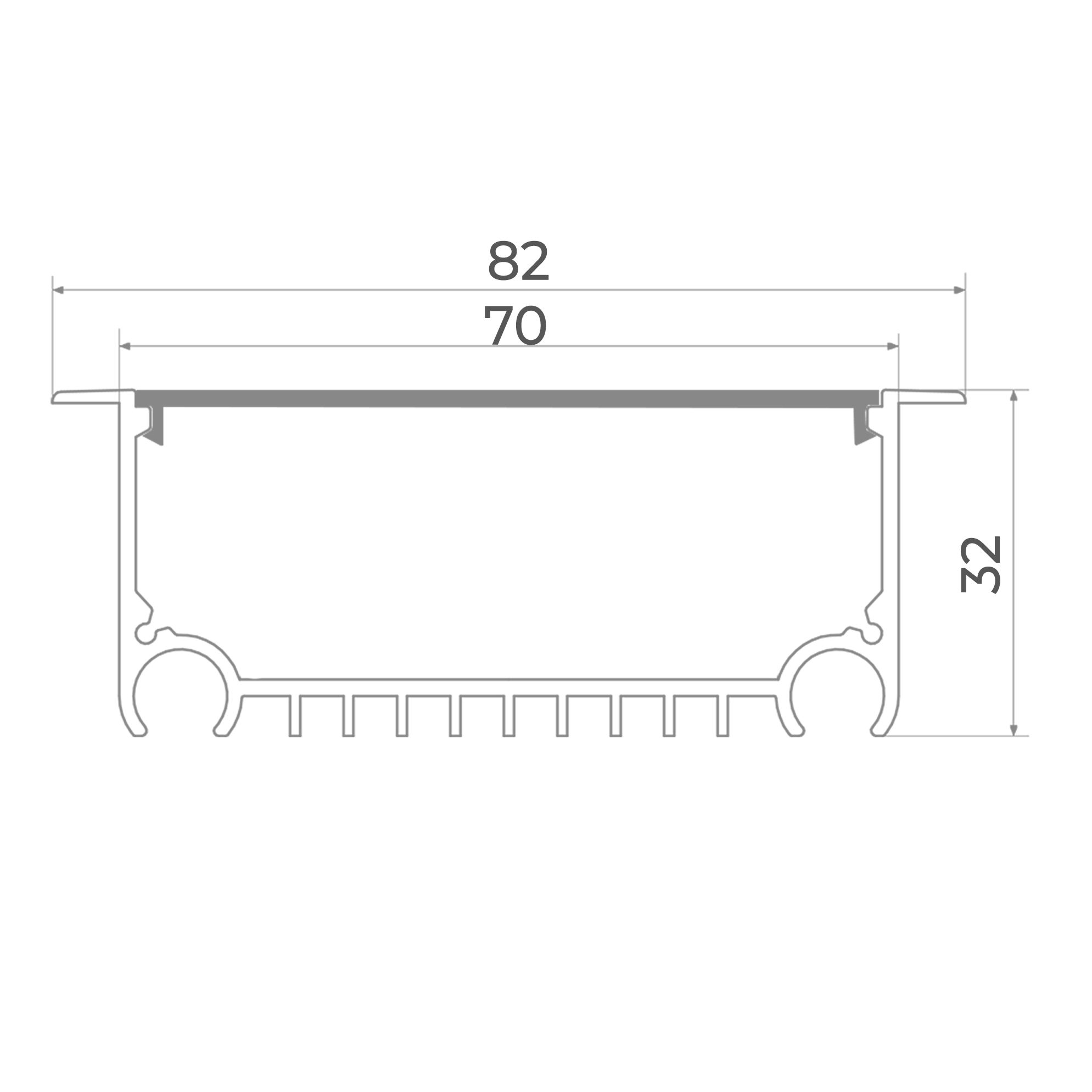 Линейный светодиодный светильник LC 20-LINER-8232 (0,5)